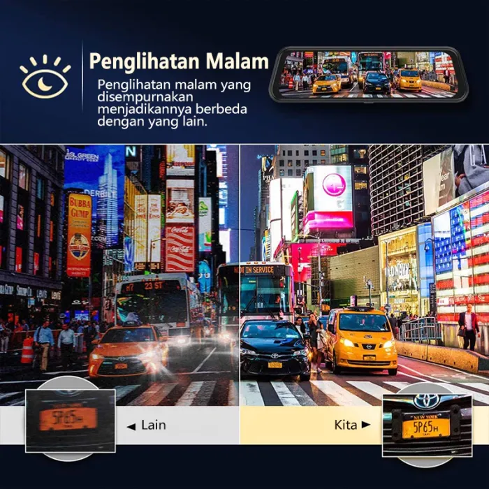 Dashcam 4K dengan Night Vision dan Wi-Fi